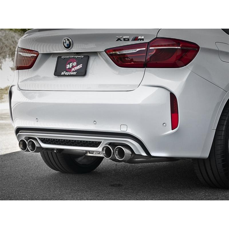 aFe MACH Force-Xp 3.5in. 304 SS C/B Exhaust w/o Muffler 15-18 BMW X5 M V8-4.4L (tt) - Polished Tip-SR1 Performance