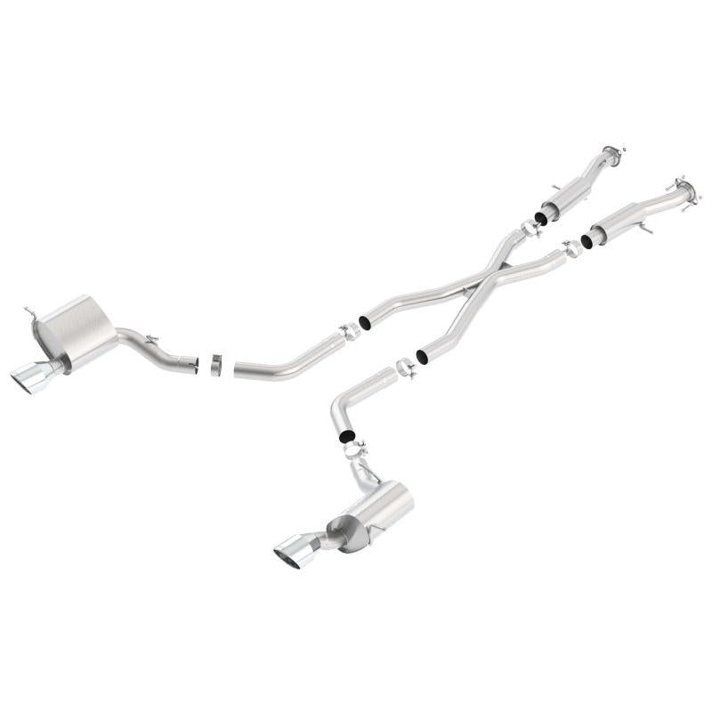 Borla 2015 Jeep Grand Cherokee SRT8 ATAK Dual Round Rolled Exit Catback Exhaust-SR1 Performance
