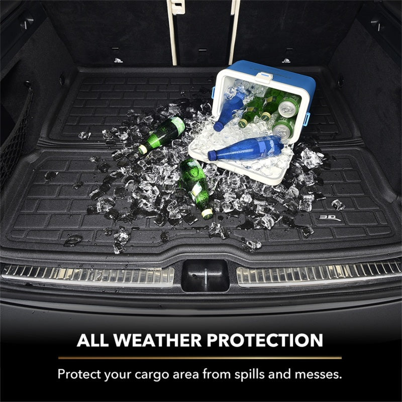 3D MAXpider 16-20 Tesla Model X Behind 3rd Row Kagu Cargo Liner - Black-SR1 Performance