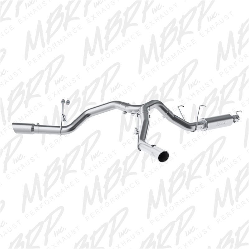 MBRP 14-16 Ram 2500 6.4L 4in AL Dual Side Split Outlet Cat Back Exhaust-SR1 Performance