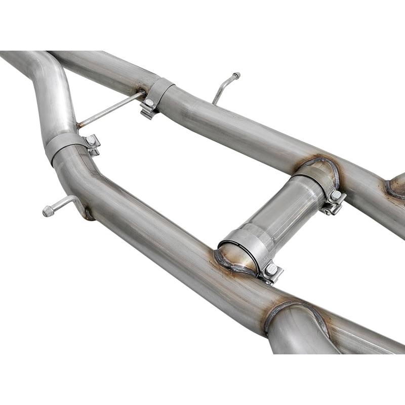 aFe MACHForce XP 3in 304SS Cat Back Exhaust s/ Black Tips 16-17 Cadillac ATS-V V6-3.6L (tt)-SR1 Performance