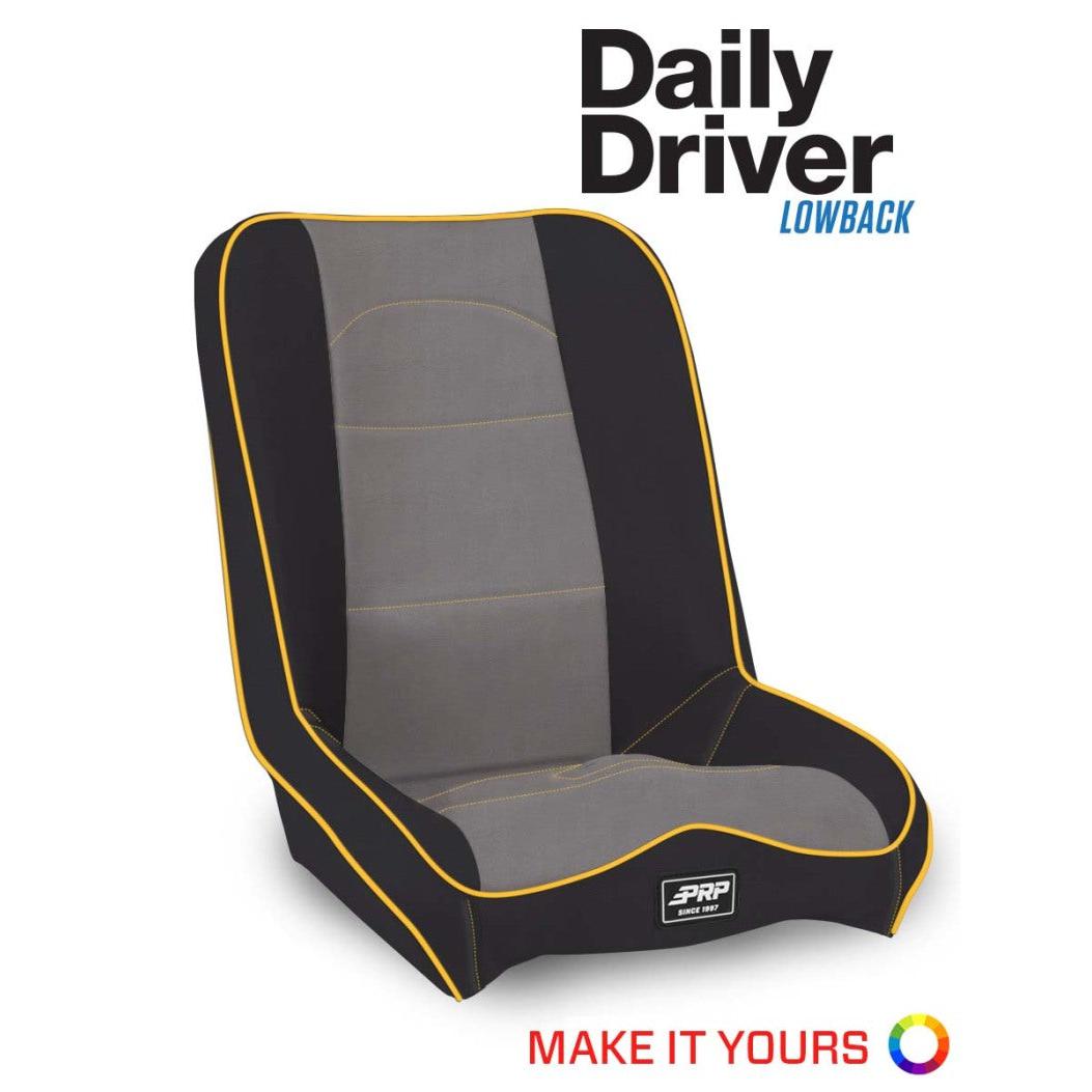 PRP Daily Driver Low Back Suspension Seat-SR1 Performance