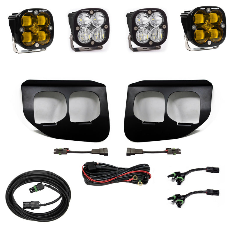 Baja Designs Ford Super Duty (20-On) Fog Lights Dual FPK Amber SAE/Sport DC Baja Designs-SR1 Performance