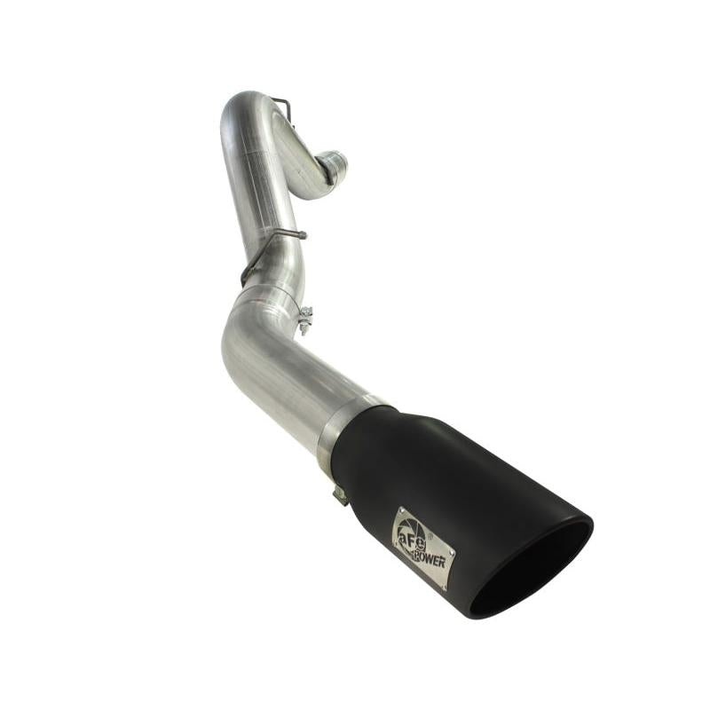 aFe MACHForce XP Exhaust 5in DPF-Back SS 11-13 GM Diesel Trucks V8-6.6L (td) (LML) (Blk Tip)-SR1 Performance