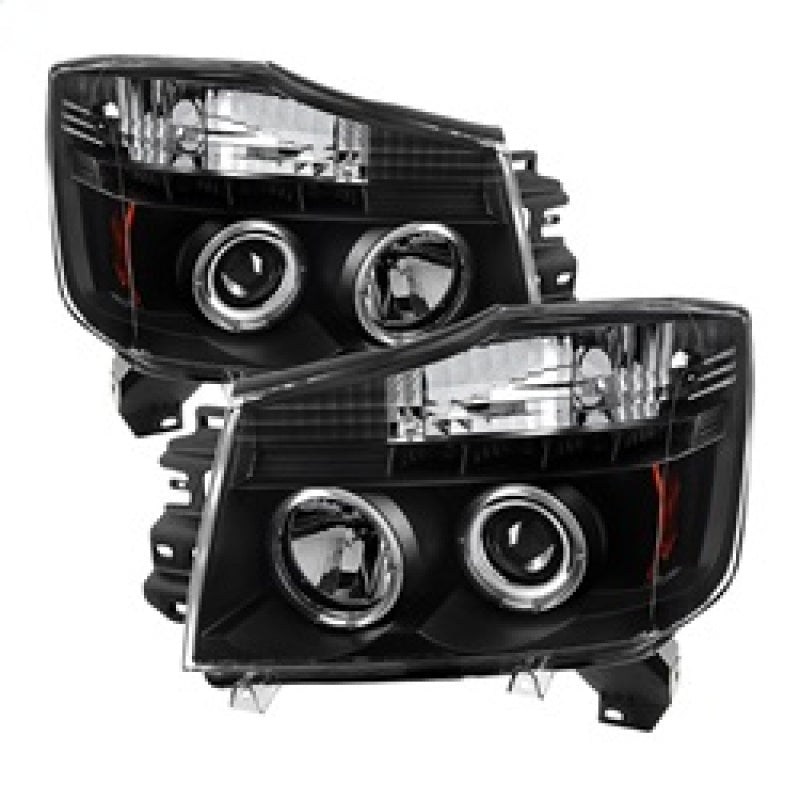 Spyder Nissan Titan 04-14/Armada 04-07 Projector Headlights LED Halo LED Blk PRO-YD-NTI04-HL-BK-SR1 Performance