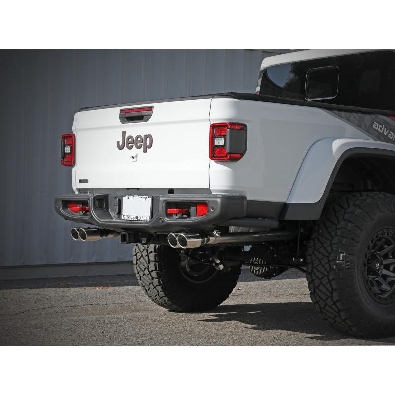 aFe Vulcan Series 3in 304SS Cat-Back 21 Jeep Gladiator V6-3.0L (td) - Dual Polished Tip-SR1 Performance