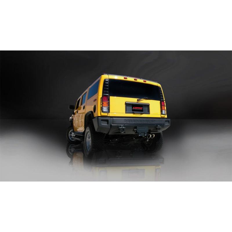 Corsa 2003-2006 Hummer H2 6.0L V8 Polished Sport Cat-Back Exhaust-SR1 Performance