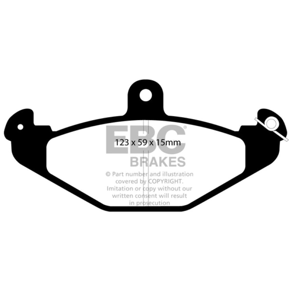 EBC Redstuff Ceramic Low Dust Rear Brake Pads for Dodge Viper (1992-1998) – Part Number DP3885C
