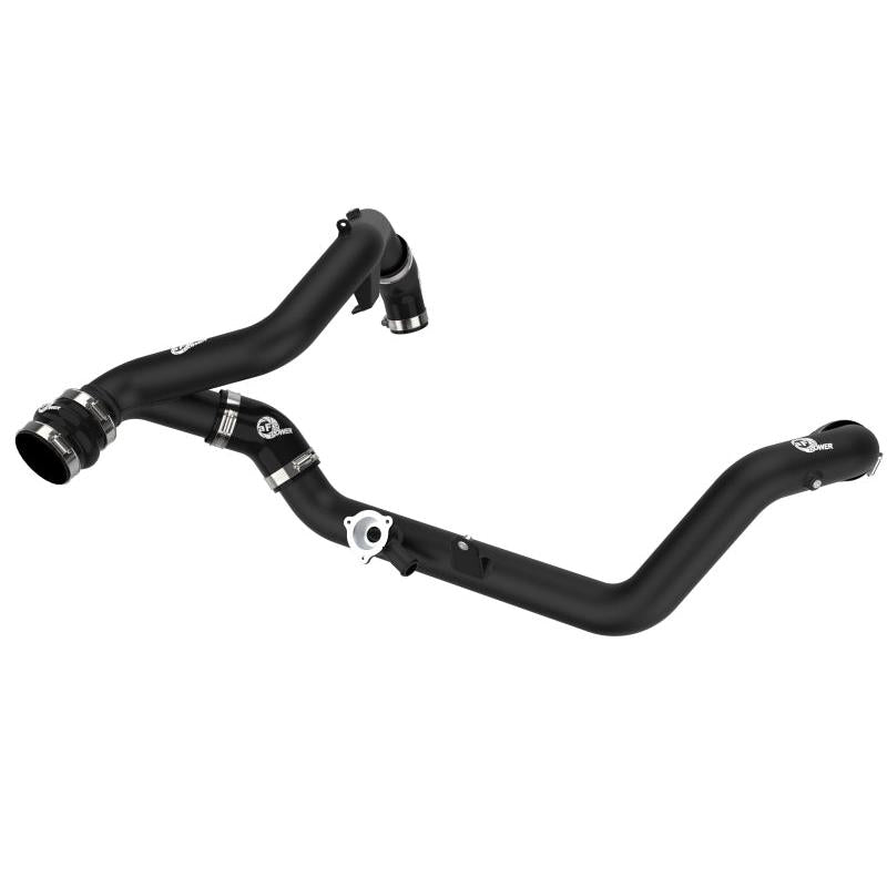 aFe Bladerunner 2-1/4 IN Aluminum Hot Charge Pipe Black 20-23 Ford Explorer/Explorer ST - Black-SR1 Performance