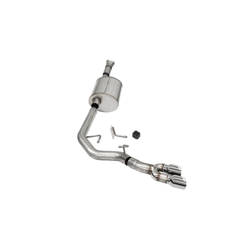 Corsa 2021-2024 Ford F-150 SuperCab/6.5in Bed 3.5L V6 Sport Cat-Back Front of Tire Exit-Polished-SR1 Performance