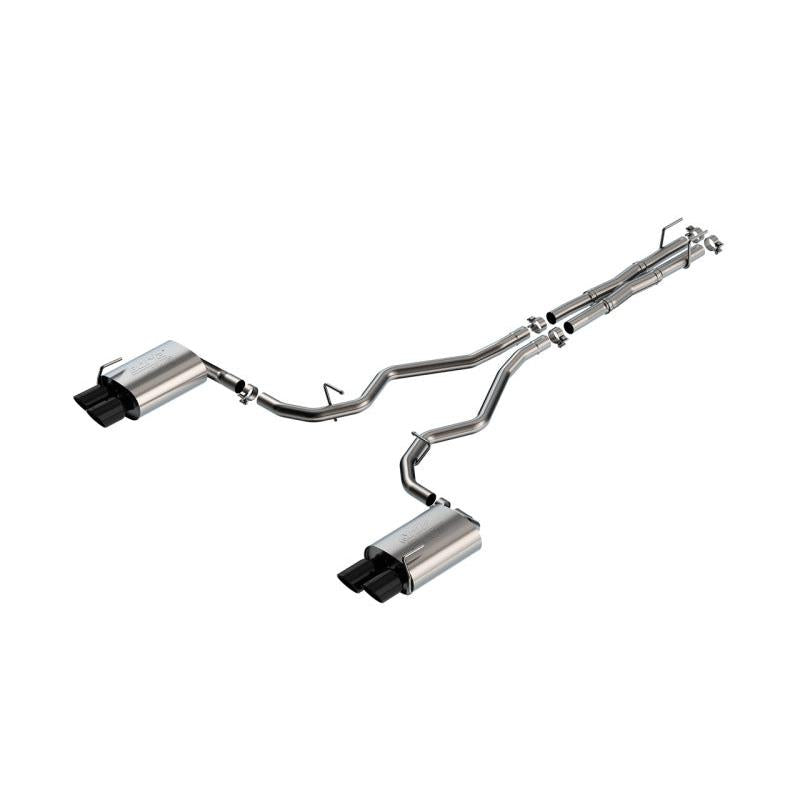 Borla 19-22 Ford Explorer 3.0L V6 AT AWD 4DR 2.25in ATAK Catback Exhaust - Black Chrome Tip-SR1 Performance