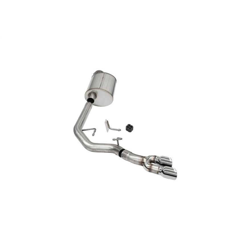 Corsa 2021-2024 Ford F-150 Regular Cab/ 8in Bed 5.0L V8 Sport Cat-Back Front of Tire Exit-Polished-SR1 Performance