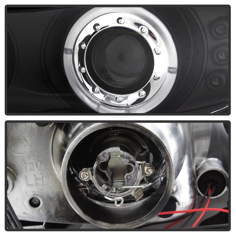 Spyder Chevy Camaro 98-02 Projector Headlights LED Halo LED Blk - Low H1 PRO-YD-CCAM98-HL-BK-SR1 Performance