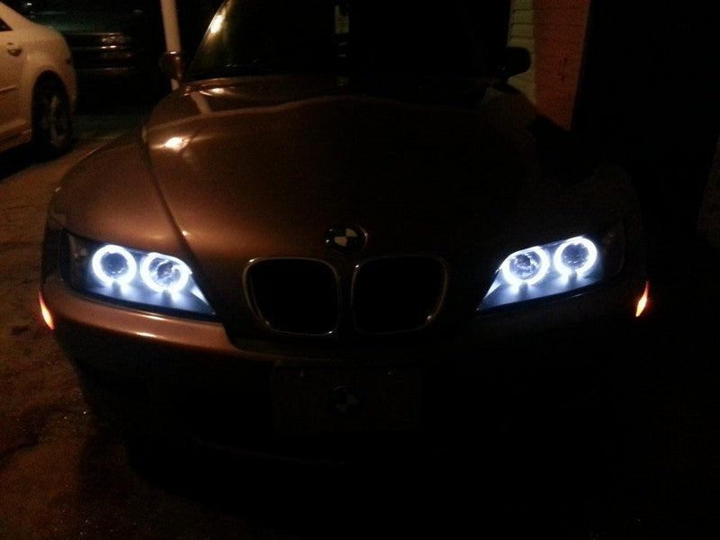 Spyder BMW Z3 96-02 Projector Headlights LED Halo Black High H1 Low H1 PRO-YD-BMWZ396-HL-BK-SR1 Performance