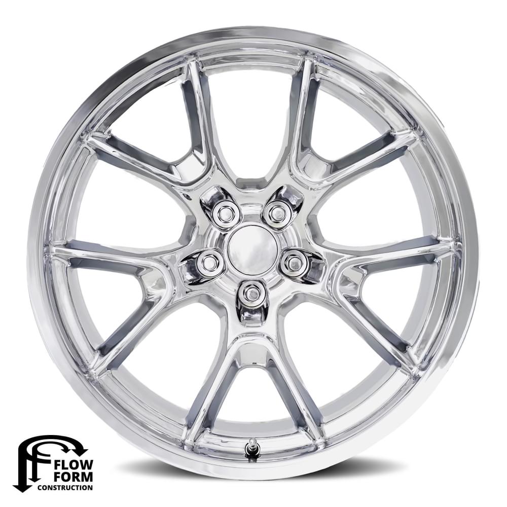 FR 66F – DODGE ANNIVERSARY FLOW FORM REPLICA WHEELS-Chrome 20x11 5x115 + -2.5 HB 71.5