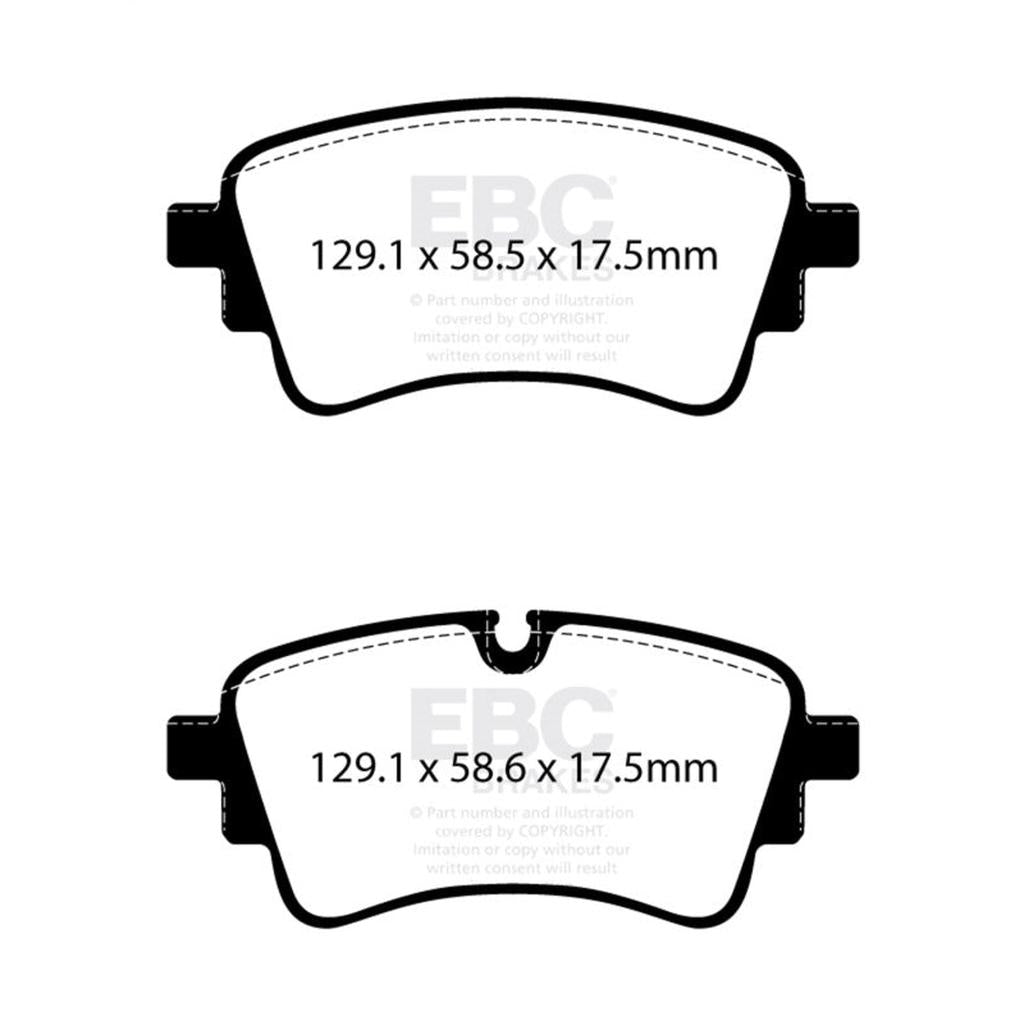 EBC Redstuff Ceramic Rear Brake Pads for 2020+ Audi A4 B9 2.0T