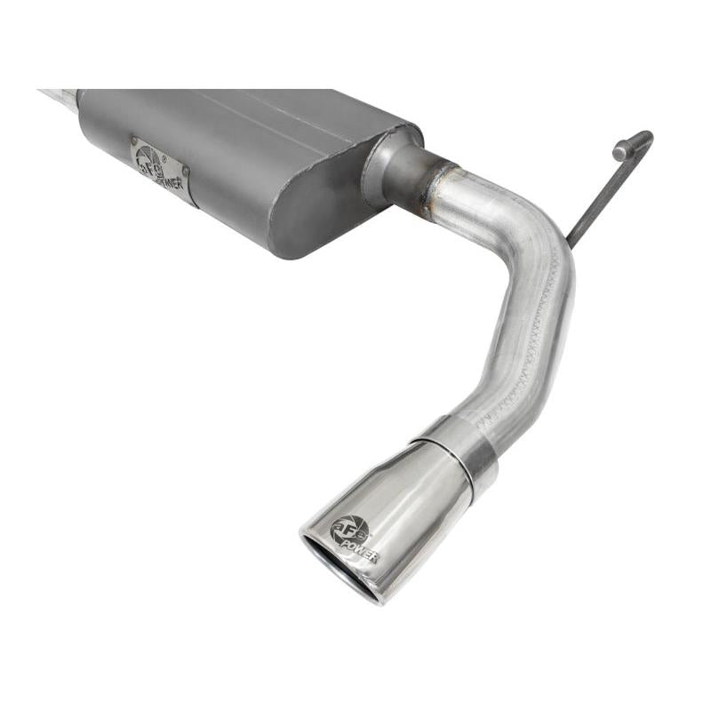 aFe Scorpion 2-1/2in Alum Steel Axle-Back Exhaust w/Polished Tip 07-18 Jeep Wrangler JK V6-3.6/3.8L-SR1 Performance