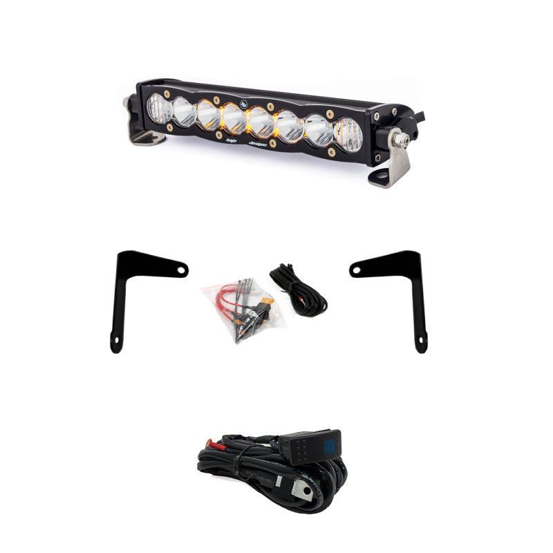 Baja Designs Can-Am X3 Shock Mount Kit w/10in S8 Light Bar Clear-SR1 Performance
