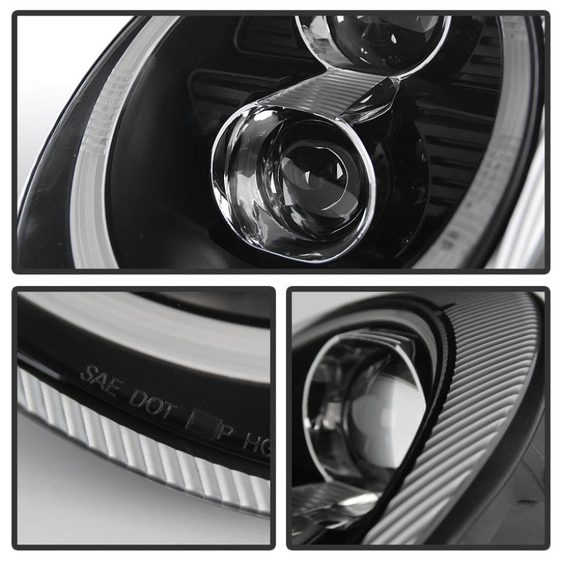 Spyder Porsche 911 05-09 Projector Headlights Xenon/HID Model- DRL LED Blk PRO-YD-P99705-HID-DRL-BK-SR1 Performance