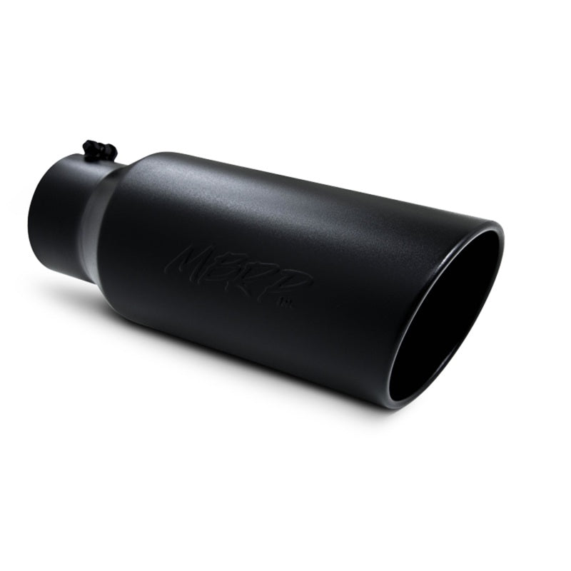 MBRP Universal Tip 7in O.D. Rolled End 5in inlet 18in length Black-SR1 Performance