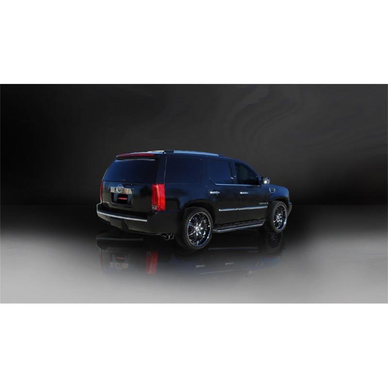 Corsa 2007-2010 Cadillac Escalade 6.2L V8 Black Sport Cat-Back Exhaust-SR1 Performance