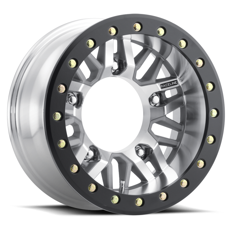 Raceline RT260M Ryno 17x8 Inch Machined Beadlock Wheel - 5x205 Bolt Pattern, -28mm Offset, 160mm Bore