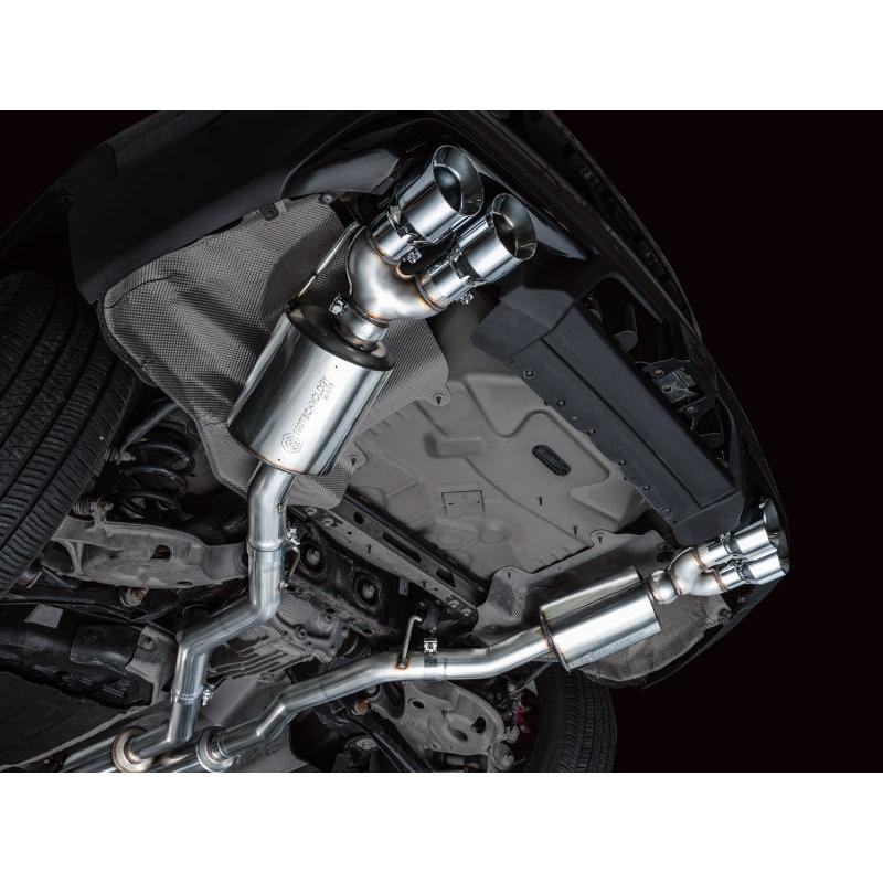 AWE Tuning 2020+ Ford Explorer ST Touring Edition Exhaust w/ Chrome Silver Tips-SR1 Performance