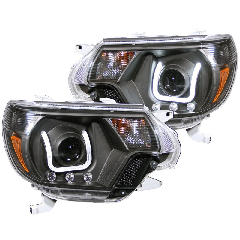 ANZO 2012-2015 Toyota Tacoma Projector Headlights w/ U-Bar Black-SR1 Performance