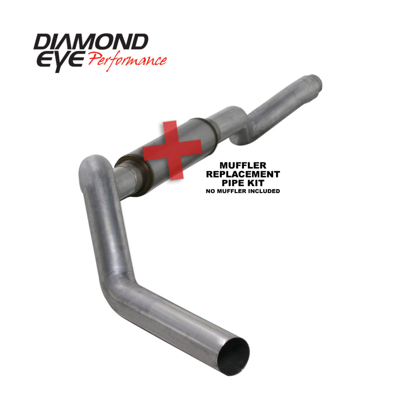 Diamond Eye KIT 5in CB MFLR RPLCMENT PIPE SGL AL: 2006-2007.5 CHEVY 6.6L 2500/3500-SR1 Performance