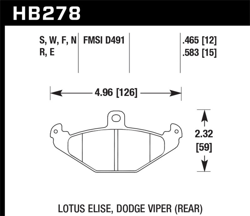 Hawk HPS Street Brake Pads-SR1 Performance