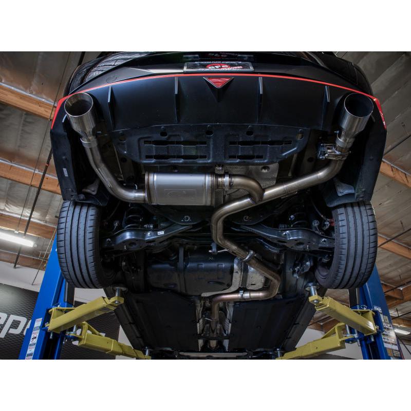 aFe Takeda Hyundai Elantra N 22-23 L4-2.0L (t) 3in 304 SS Cat-Back Exhaust w/ Black Tips-SR1 Performance