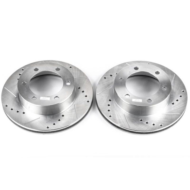 Power Stop 96-02 Toyota 4Runner Front Evolution Drilled & Slotted Rotors - Pair-SR1 Performance