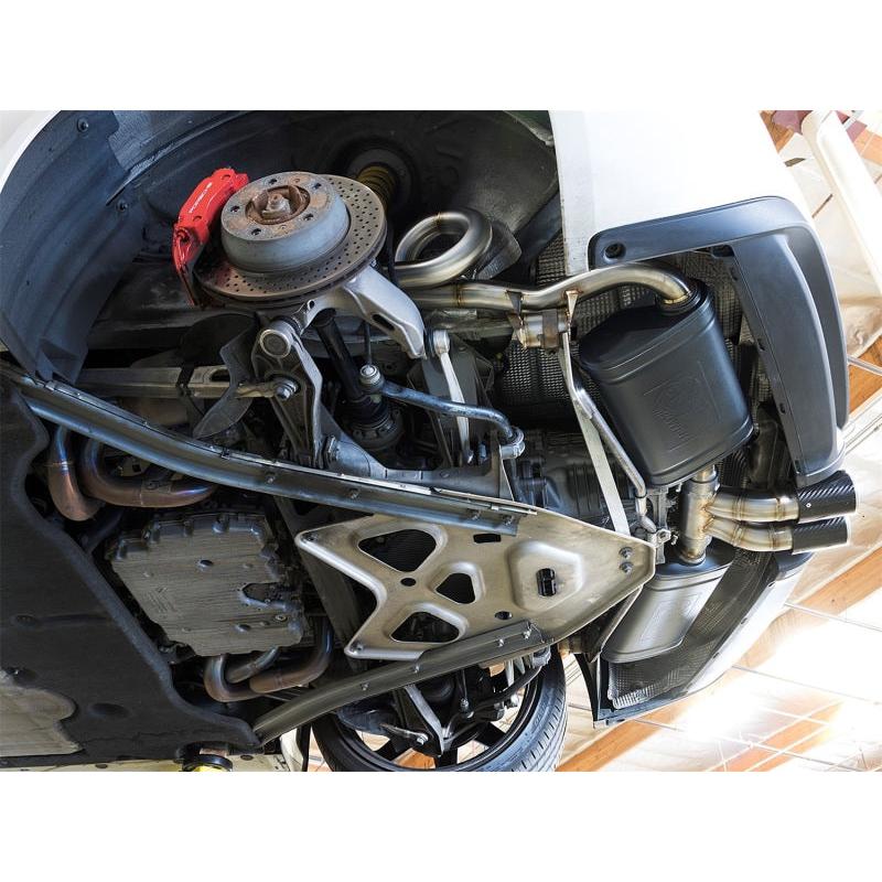 aFe MACHForce-Xp 2in 304 SS Cat-Back Exhaust w/Carbon Fiber Tips 13-16 Porsche Boxster 2.7L/3.4L-SR1 Performance