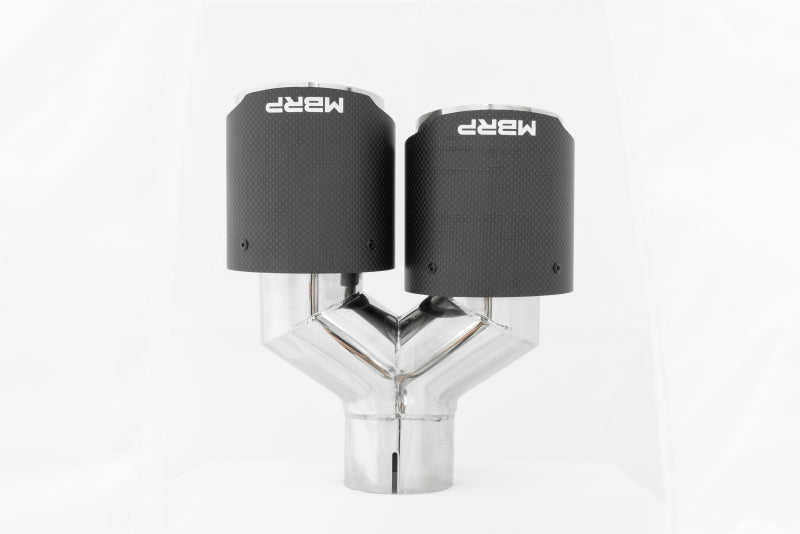 MBRP Universal Carbon Fiber Dual Tip 4in OD/2.5in Inlet-SR1 Performance