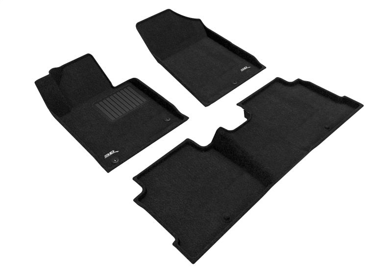 3D Maxpider 15-19 Hyundai Sonata / Elegant 1st 2nd Row - Floor Mat Set (Black)-SR1 Performance