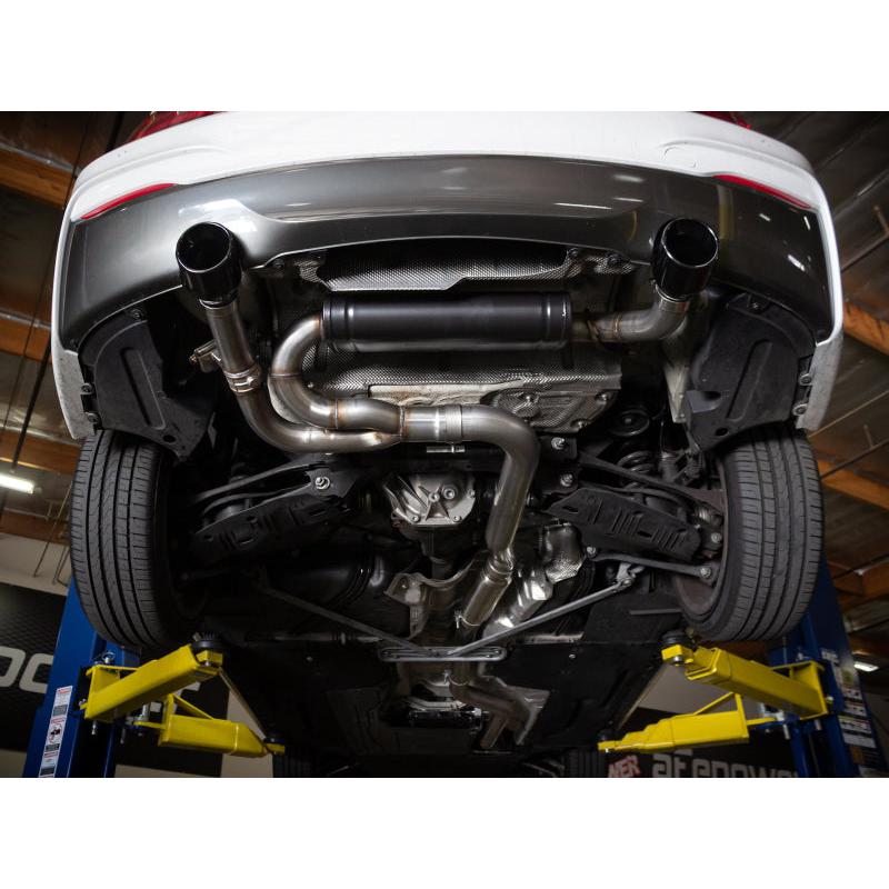 aFe MACHForce XP 3in to 2.5in 304 SS Cat-Back Exhaust w/ Polished Tips 14-16 BMW M235i-SR1 Performance