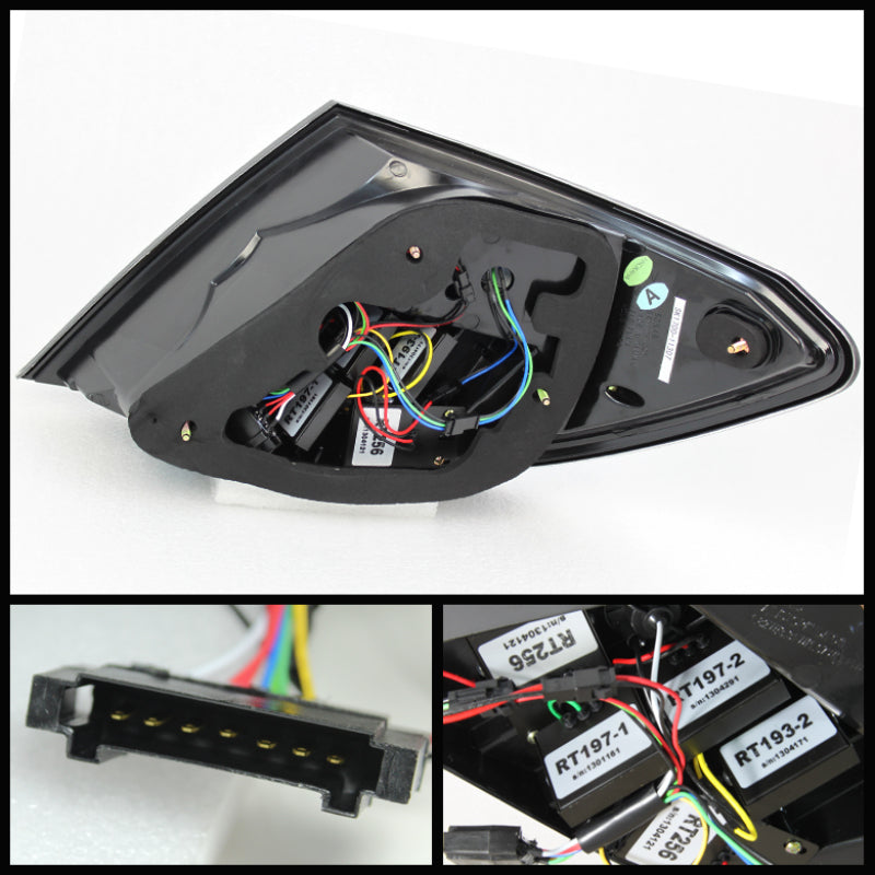 Spyder Mercedes Benz W204 C-Class 08-11 LED Tail Lights Incandescent only - Blk ALT-YD-MBZC08-LED-BK-SR1 Performance