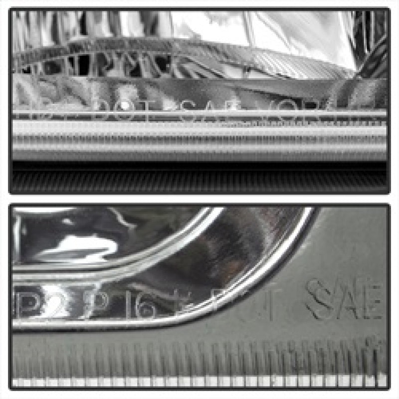 Xtune Chevy Silverado 2500HD 03-06 Crystal Headlights w/ Bumper Lights Chrome HD-JH-CSIL03-AM-C-SET-SR1 Performance