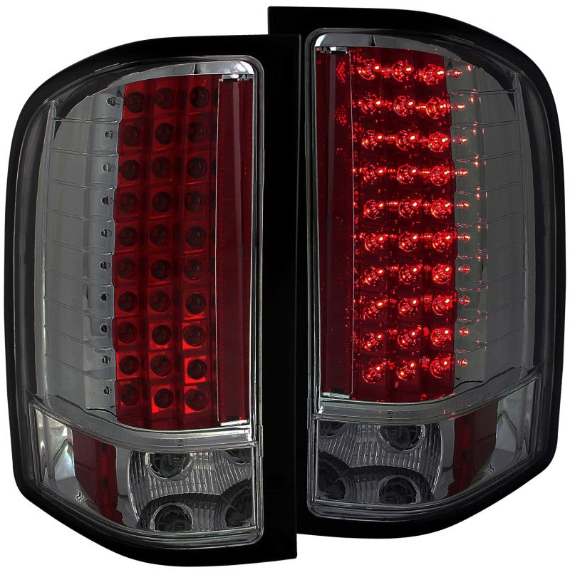 ANZO 2007-2013 Chevrolet Silverado 1500 LED Taillights Smoke-SR1 Performance