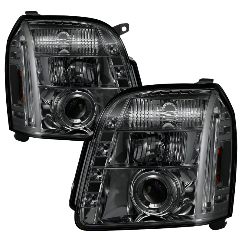Spyder GMC Yukon 07-14/Yukon Denali 07-14 Projector Headlights LED Halo LED Smke PRO-YD-GY07-HL-SM-SR1 Performance