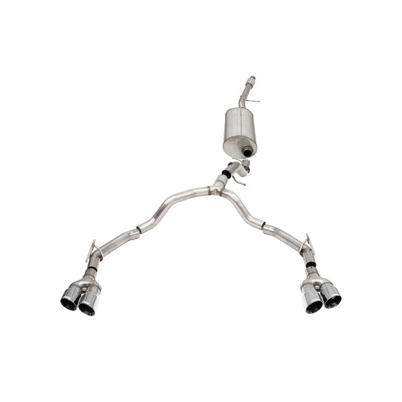 Corsa 21-24 Chevrolet Suburban/GMC Yukon XL 5.3L 4WD Dual Rear 3in - 2.75in CatBack DW 4in Pol Tips-SR1 Performance