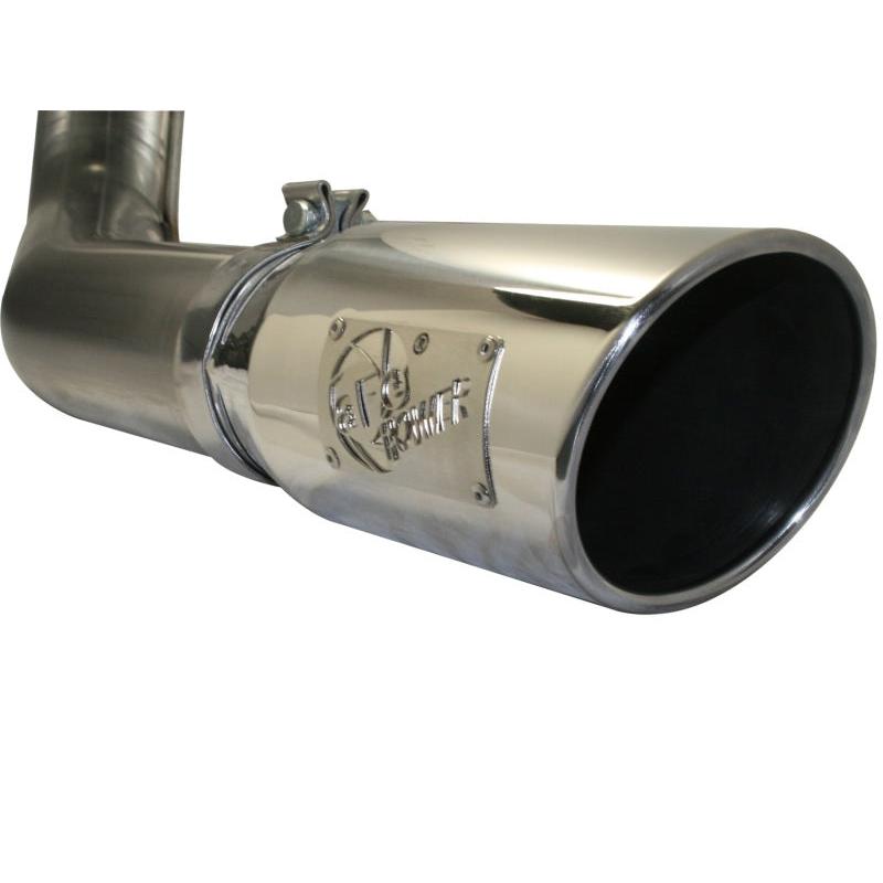 aFe MACHForce XP Exhaust Cat-Back SS-409 4in Polished Tip 11-12 Ford F-150 EcoBoost V6-3.5L (tt)-SR1 Performance
