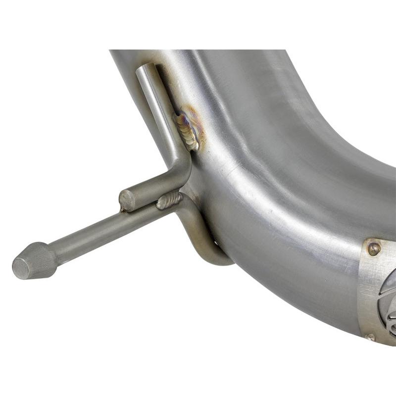 aFe Twisted Steel 3in Rear Down-Pipe/Mid Pipe 2017+ Honda Civic Type R I4 2.0L (t)-SR1 Performance