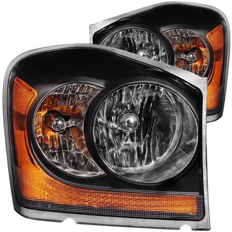 ANZO 2004-2006 Dodge Durango Crystal Headlights Black-SR1 Performance