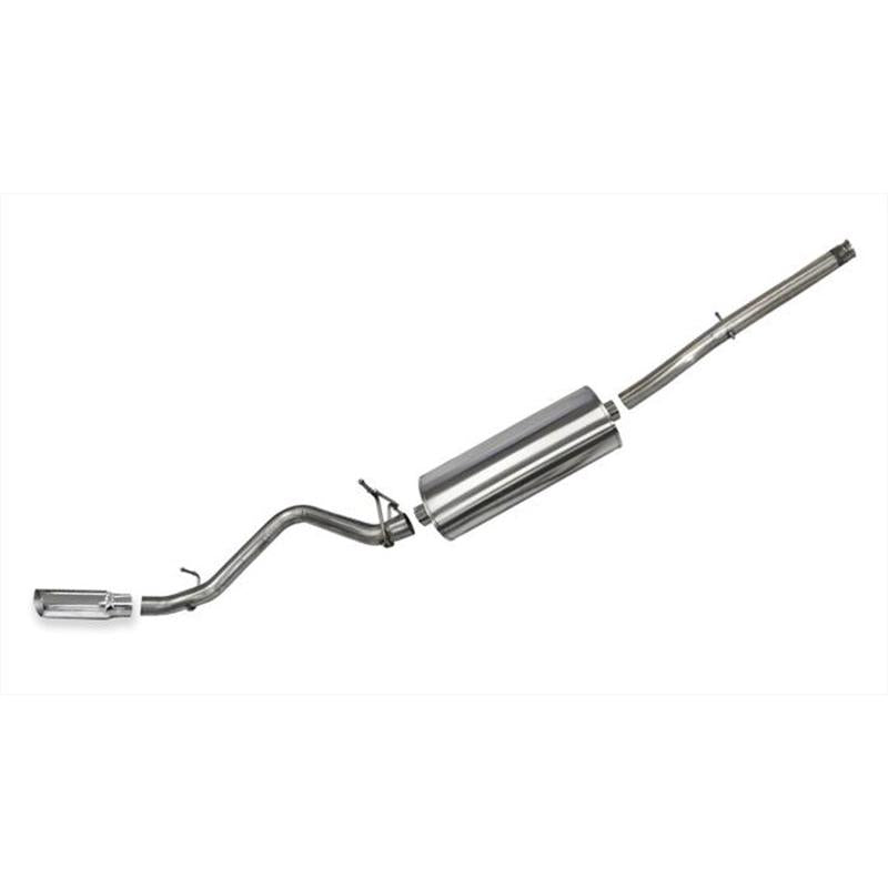 Corsa 2014-19 Chevy Silverado Cred Cab/Standard Bed 1500 5.3L V8 Polished Sport Single Side Exhaust-SR1 Performance
