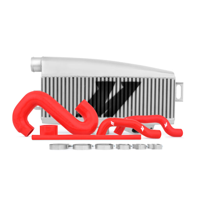 Mishimoto Subaru 02-07 WRX/04-07 STi Top-Mount Intercooler Kit - Powder Coated Silver & Red Hoses-SR1 Performance