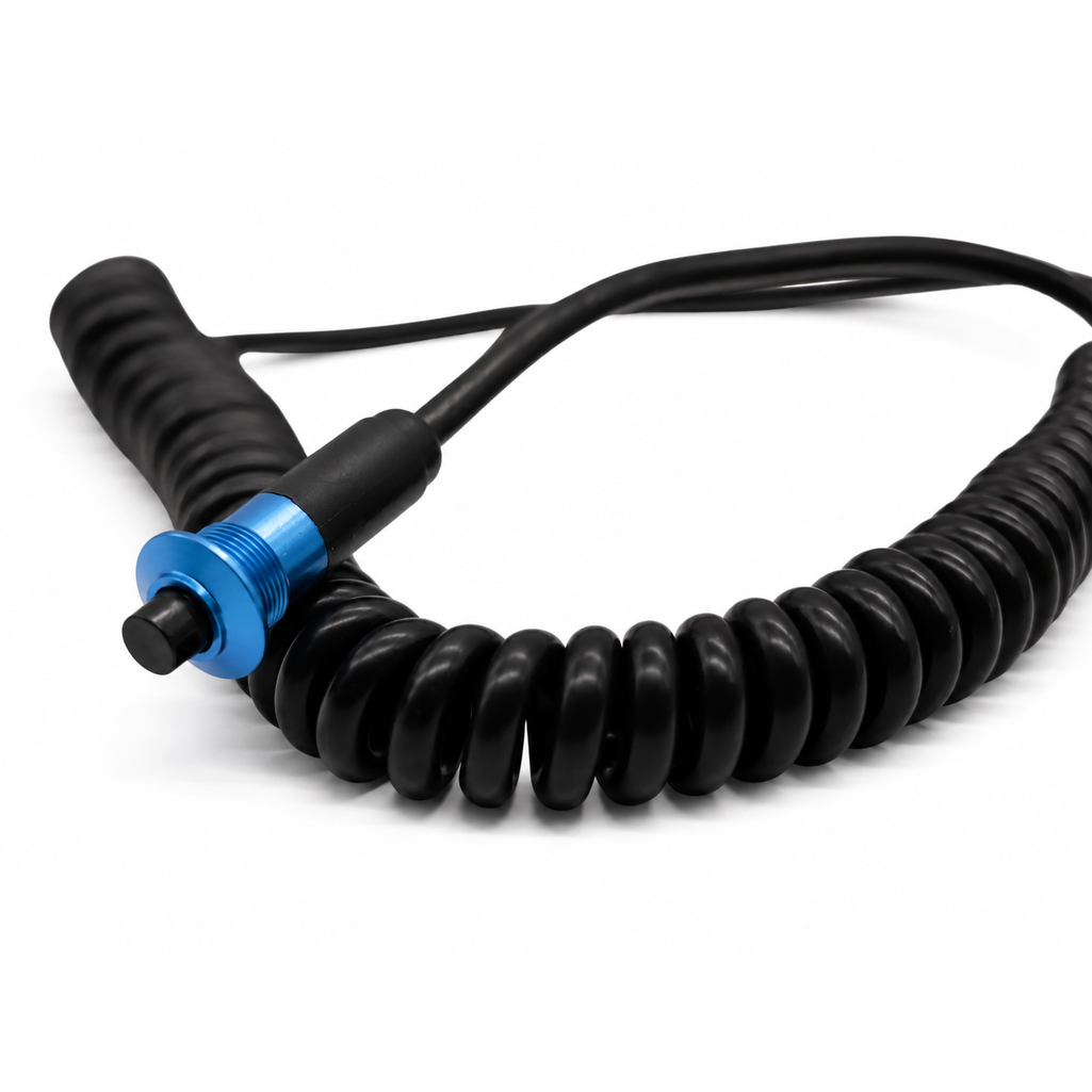 Granatelli Blue Pin Head Momentary Push Button Switch w/ 6' Retractable Cord – 810101BL