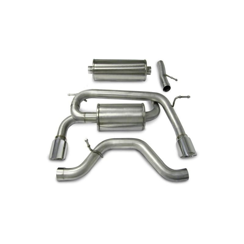 Corsa 2006-2008 Hummer H3 3.5L Polished Sport Cat-Back Exhaust-SR1 Performance