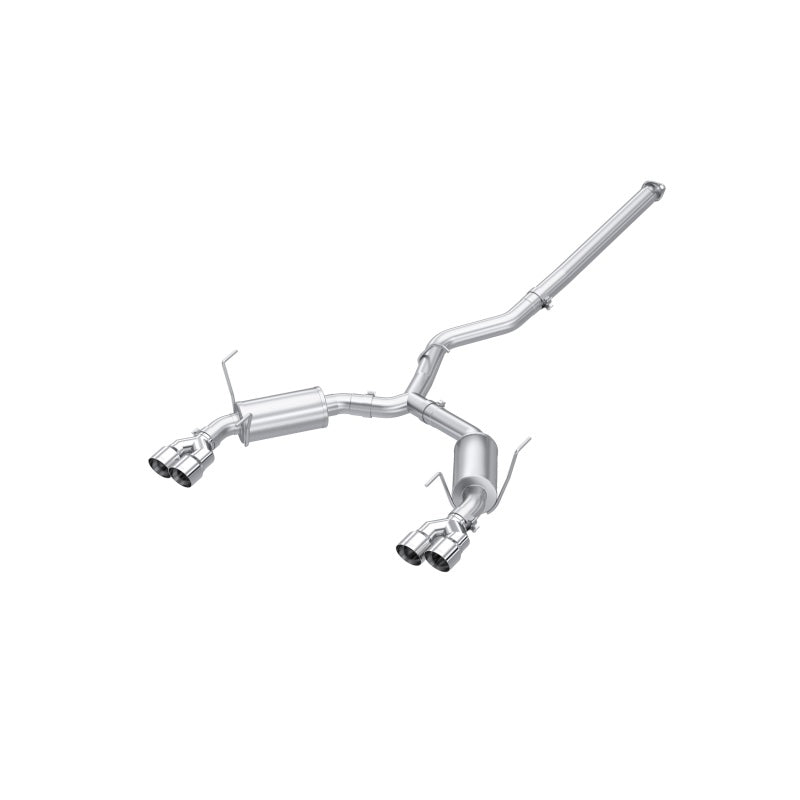 MBRP 2022+ Subaru WRX 3in Cat-Back Dual Split Rear Quad Tips Street Profile Exhaust-SR1 Performance