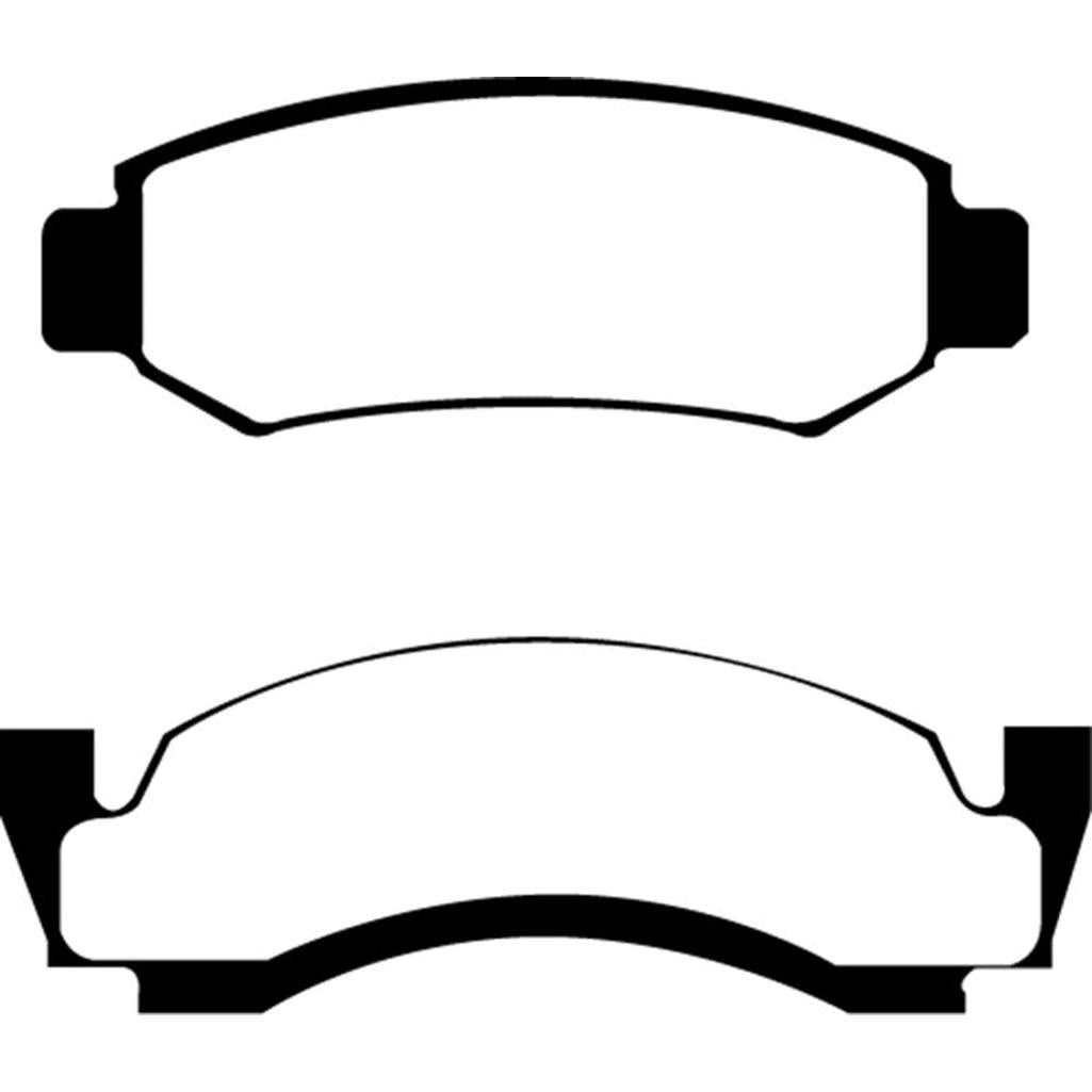 EBC 37572 Greenstuff 6000 Series Front Brake Pads for Ford F-150 and Bronco